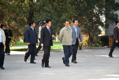 2009年10月23日 河北省省长胡春华来馆参观指导。